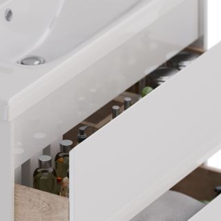 Тумба под раковину Lemark Combi LM03C100T 100 см белый глянец